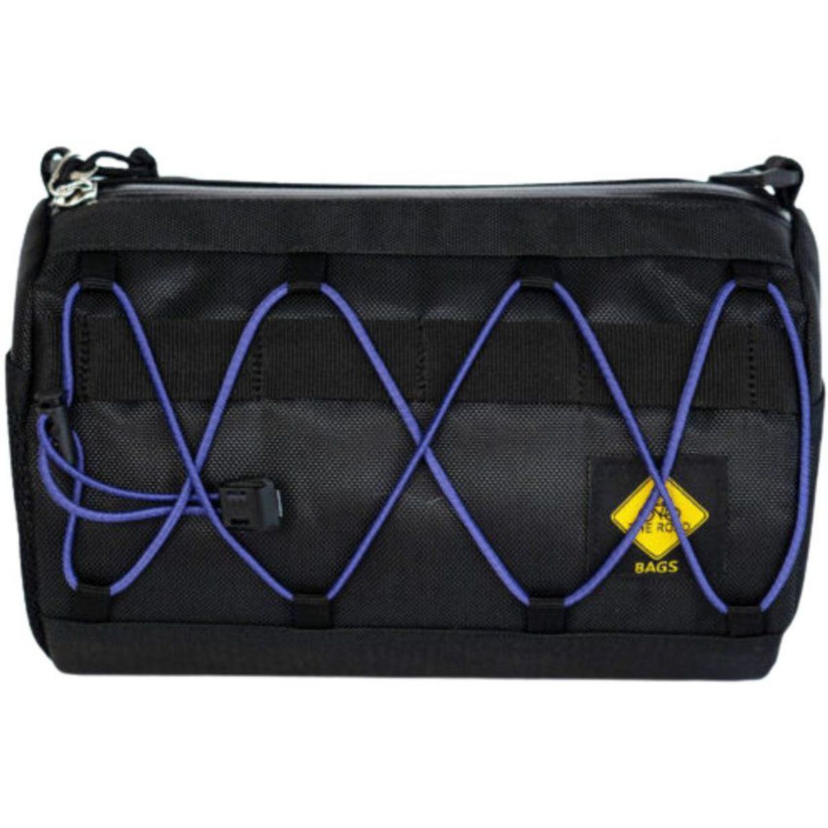 GENERICO - Maleta manillar bicicleta barril 2.8l negro - morado on the road bag