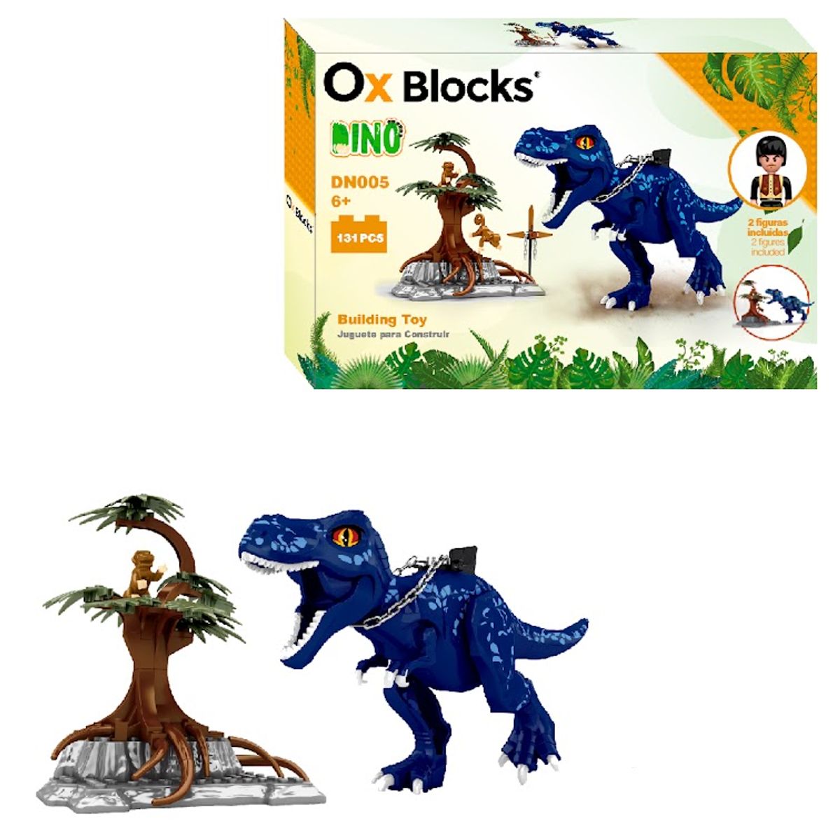 OX BLOCKS - OX Dino Rock Age - Juguete para Construir 131 piezas