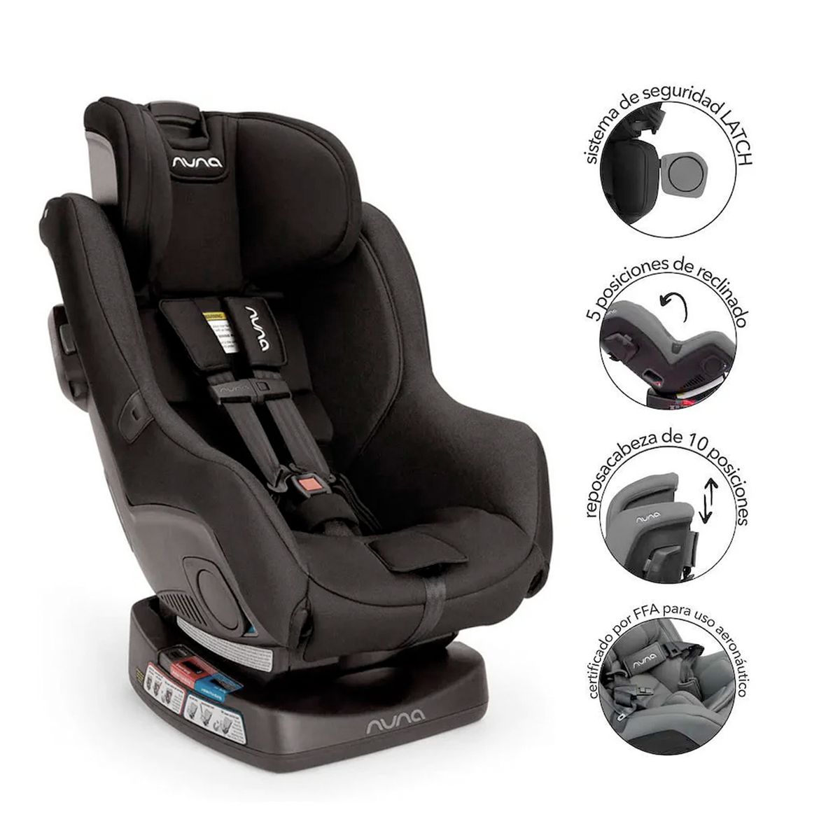 NUNA - Silla Carro Bebe Nuna Rava Caviar