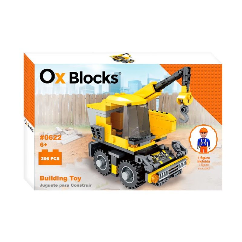 OX BLOCKS - OX Construction - Juguete para Construir 206 piezas