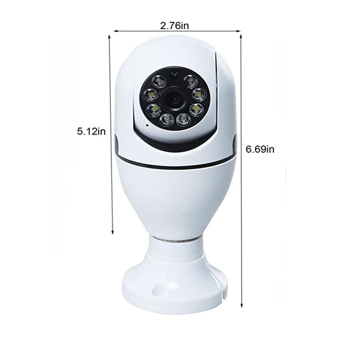 ONE PIXEL - Cámara Bombillo De Seguridad 360° Giratoria Visión Nocturna