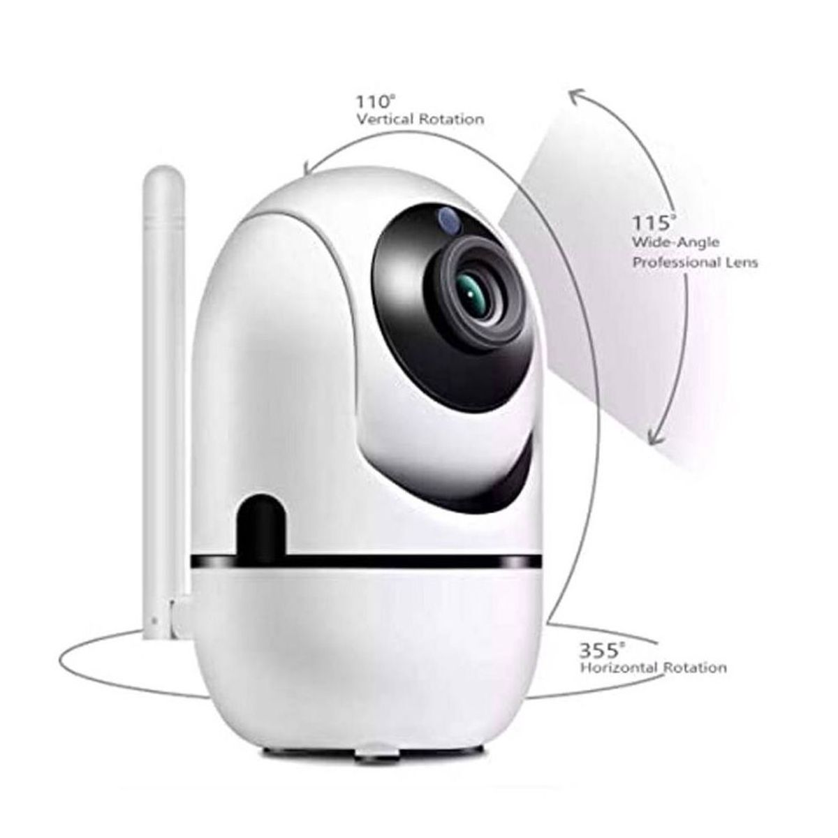 ONE PIXEL - Cámara Ip Wifi 1080 Hd Seguridad 360° Nocturna Audio