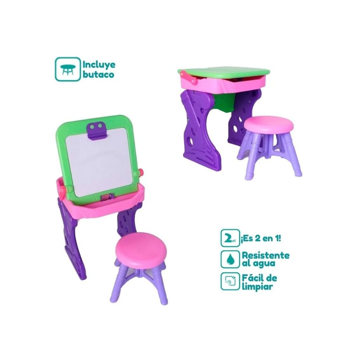 BOY TOYS - Escritorio Tablero Pupitre Mesa Infantil Niños niñas.