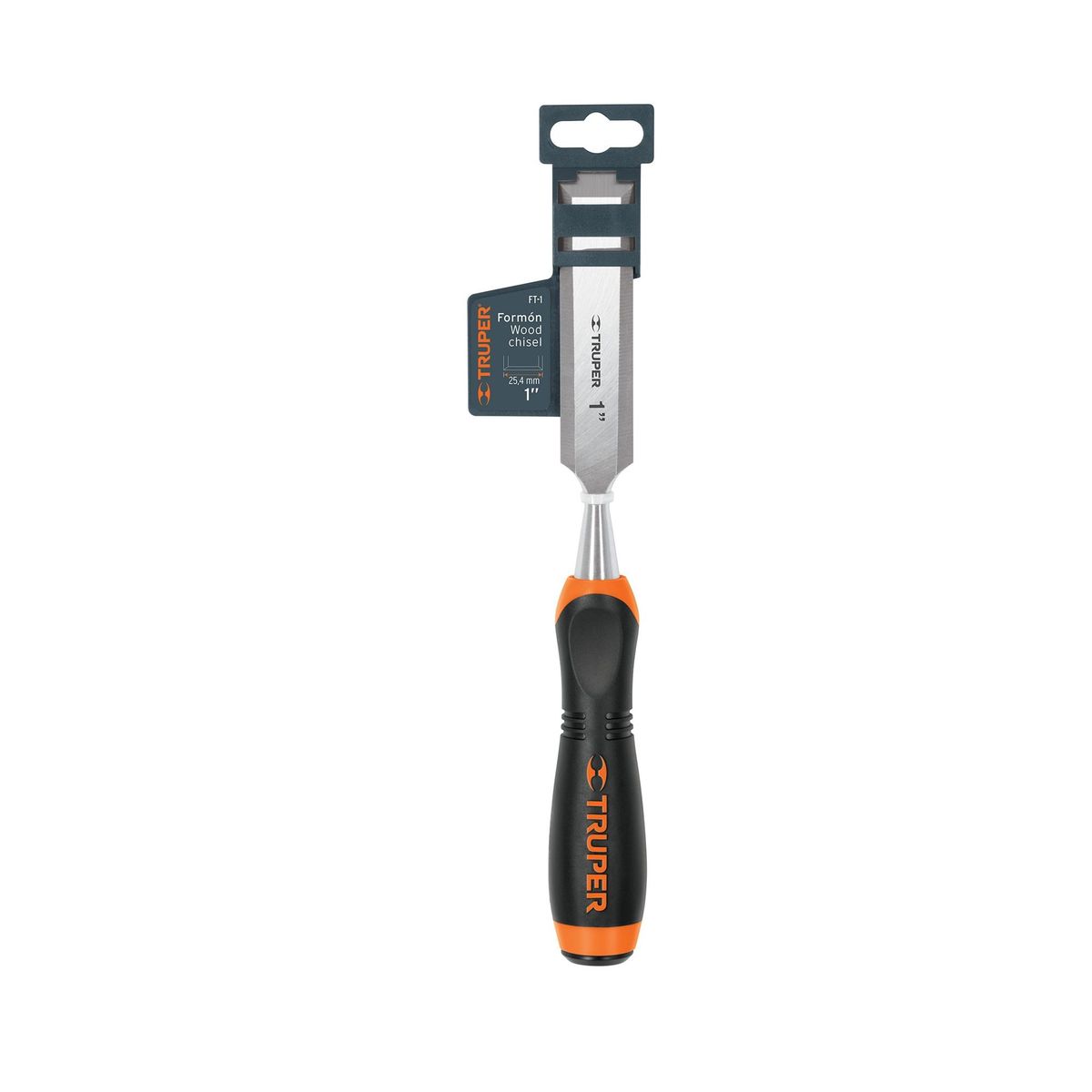 TRUPER - Formón De 1" Con Hoja De 10 Cm Y Mango Comfort Grip Truper