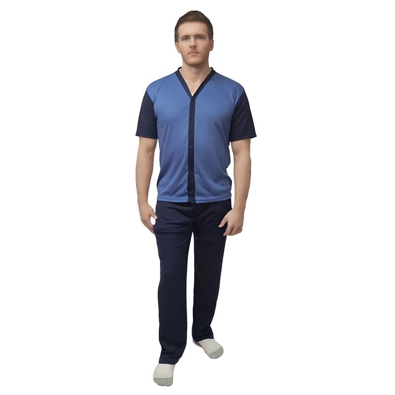 ROMANELLA - Pijama de  short Zeus CL para hombre abierta Romanella.-