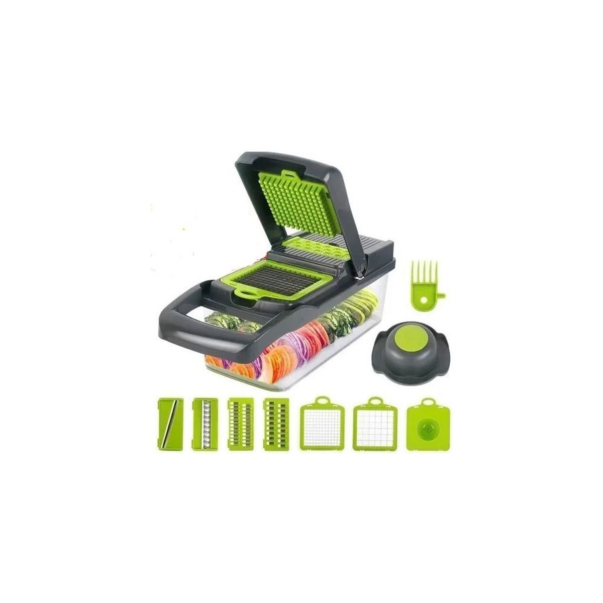 ONE PIXEL - Cortador De Verduras Multifuncional 7 Cuchillas ONE PIXEL