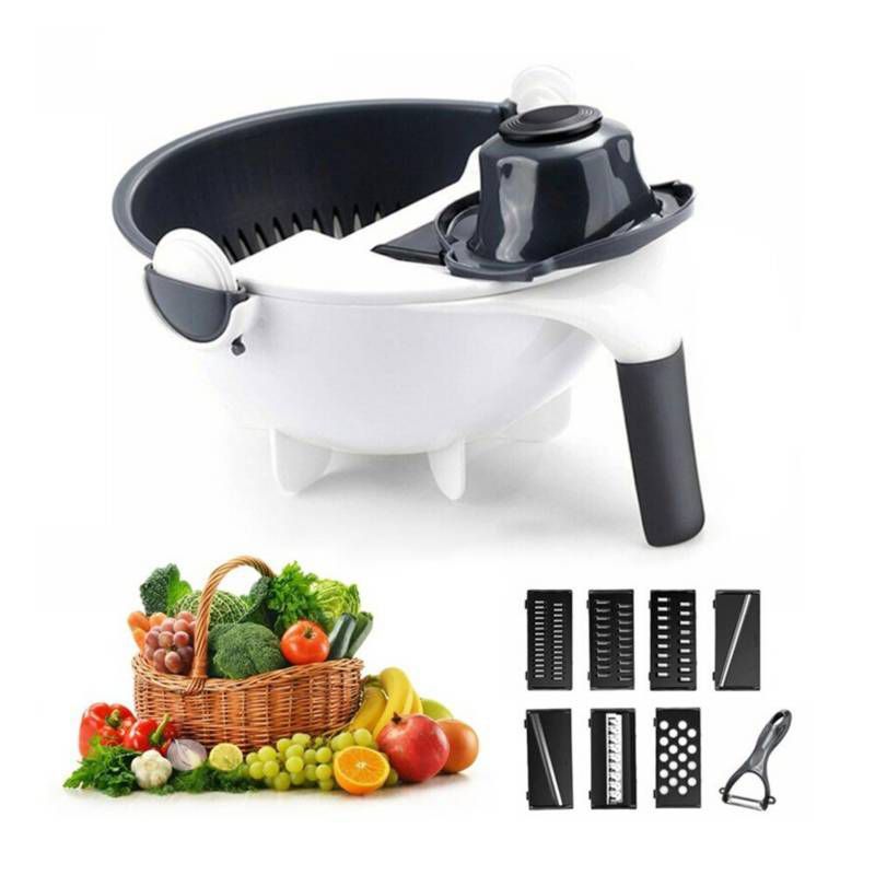 ONE PIXEL - Rallador Cortador Ayudante De Cocina 9 En 1 ONE PIXEL