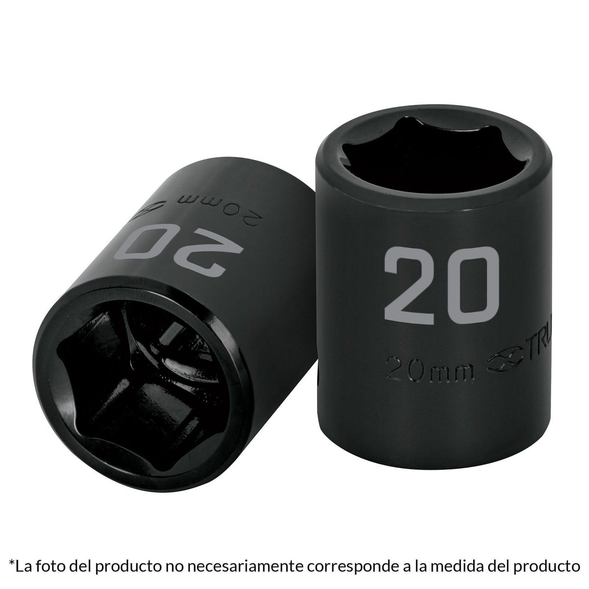 TRUPER - Copa Estándar De Impacto 6 Puntas De 27 Mm Cuadrante 1/2" Truper
