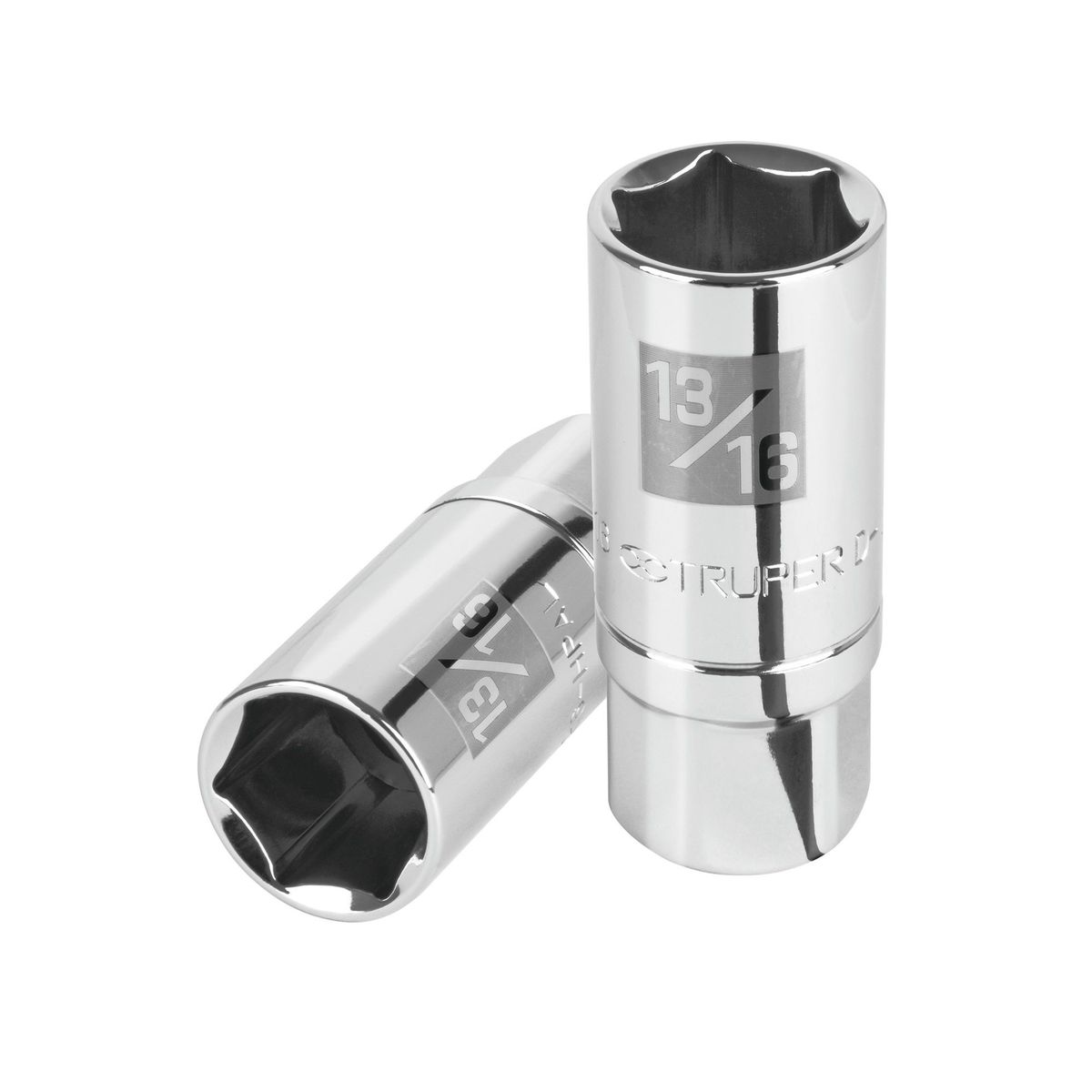 TRUPER - Copa Estándar Para Bujías 13/16", 6 Puntas, Cuadrante 1/2" Truper