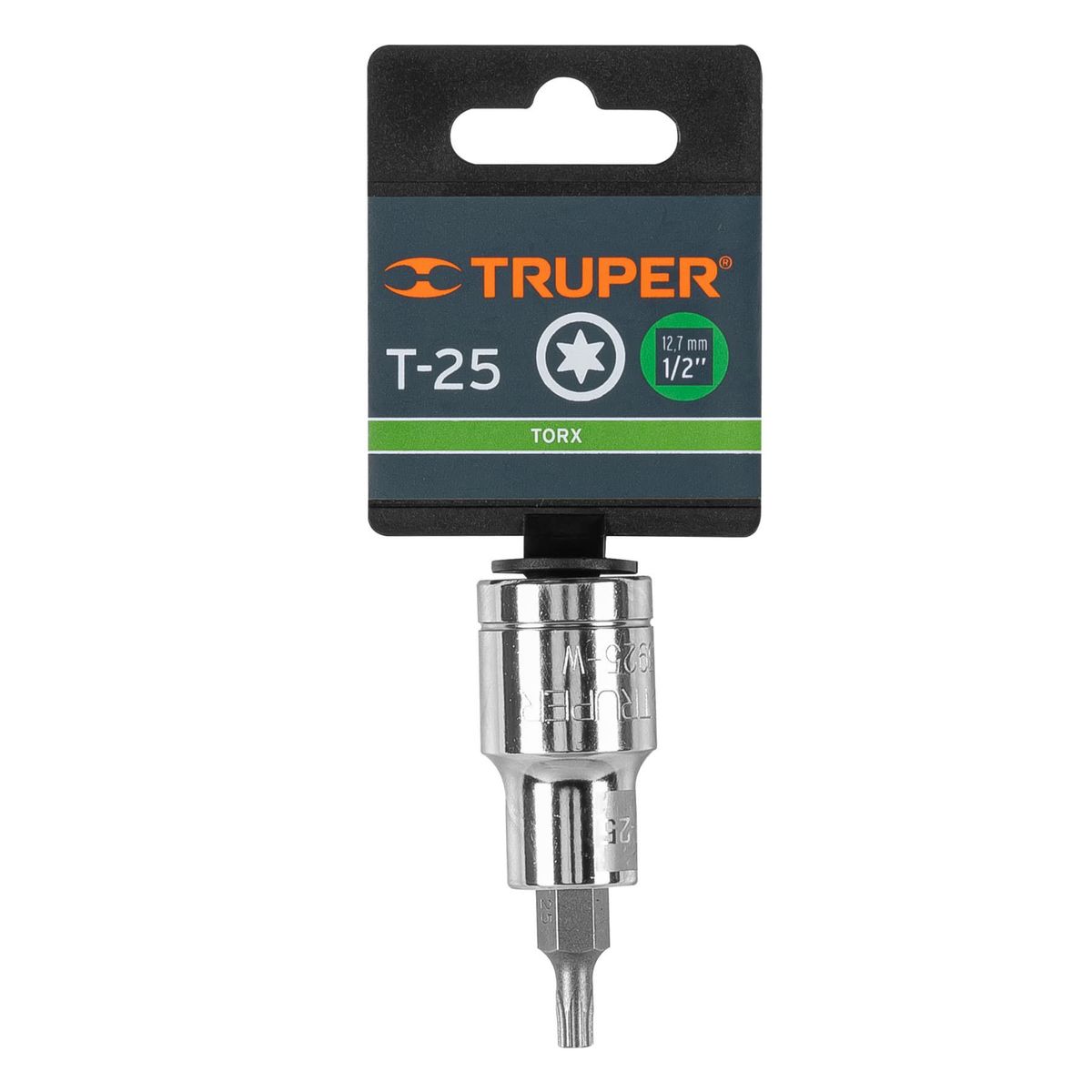 TRUPER - Copa Punta Torx T-25 Uso Profesional, Cuadrante De 1/2" Truper