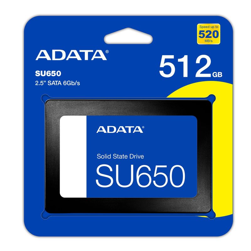ADATA - Disco Estado Solido Adata  512GB SU650 Adata 2.5" SATA