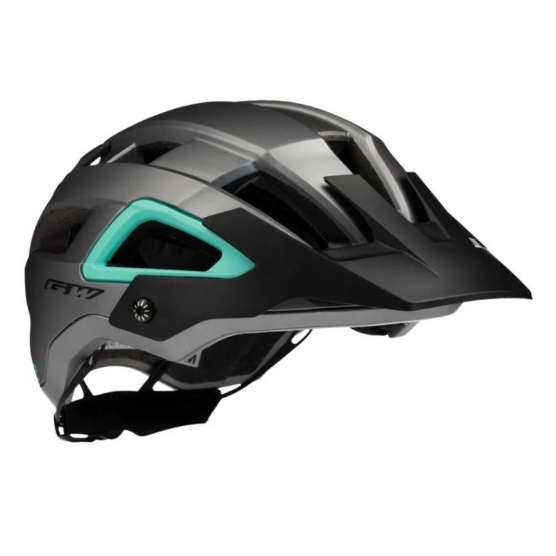 GW - Casco Para Bicicleta MTB Gw Enduro E2 Gris-VerdeMate