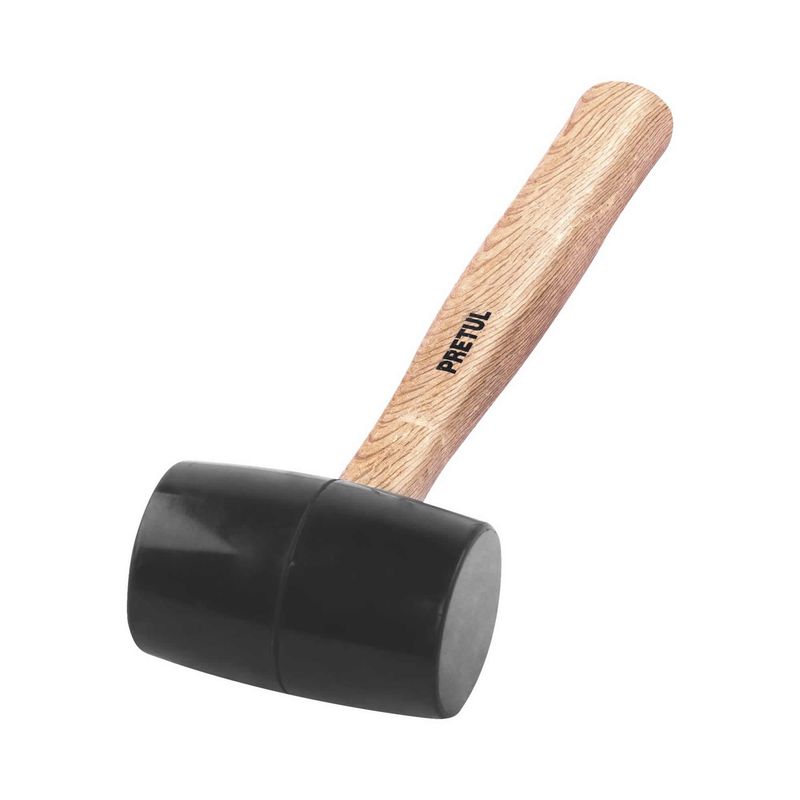 PRETUL - Mazo De Goma De 16 Oz Con Mango De Madera Pretul