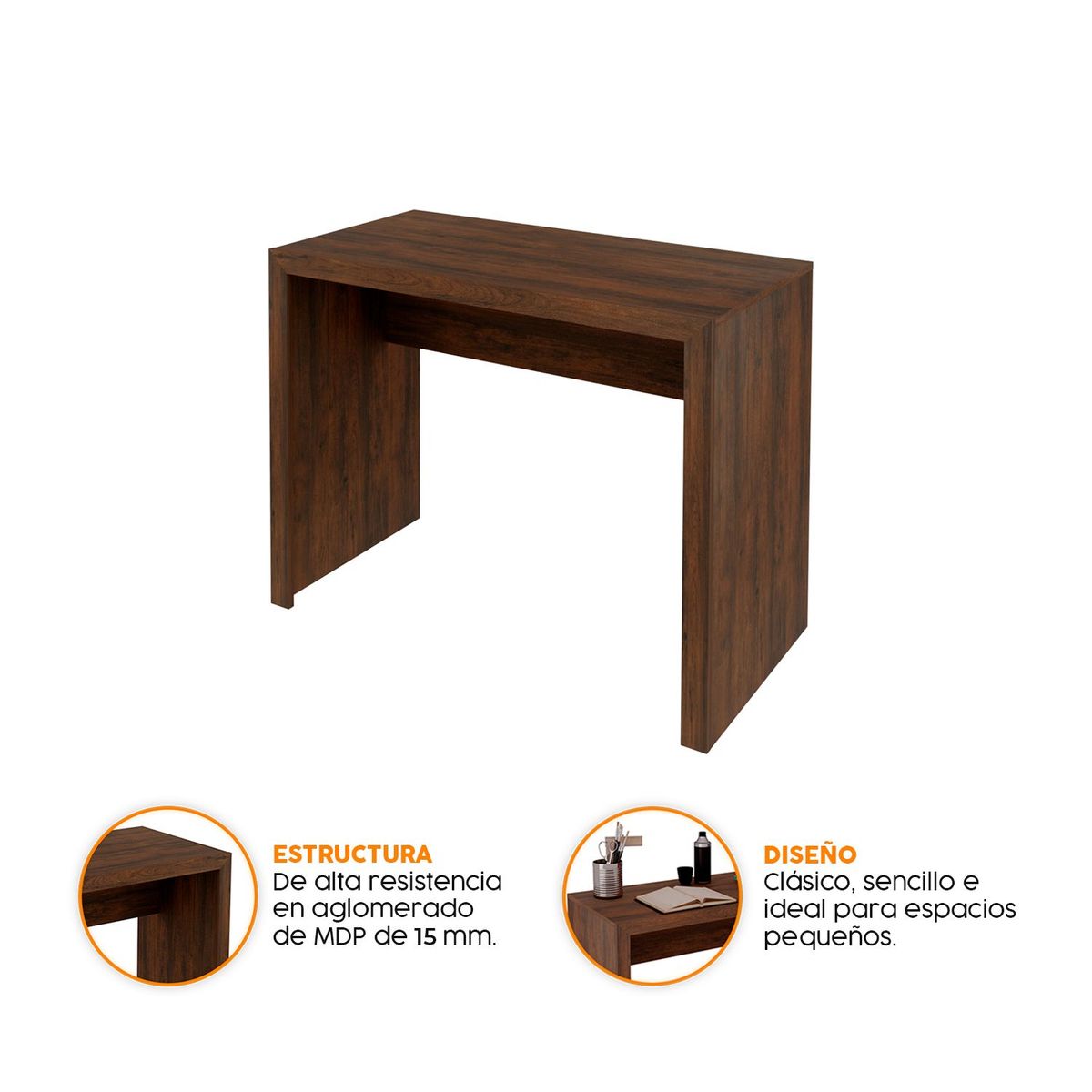 BONNO - Escritorio De Oficina Dublín Rústico