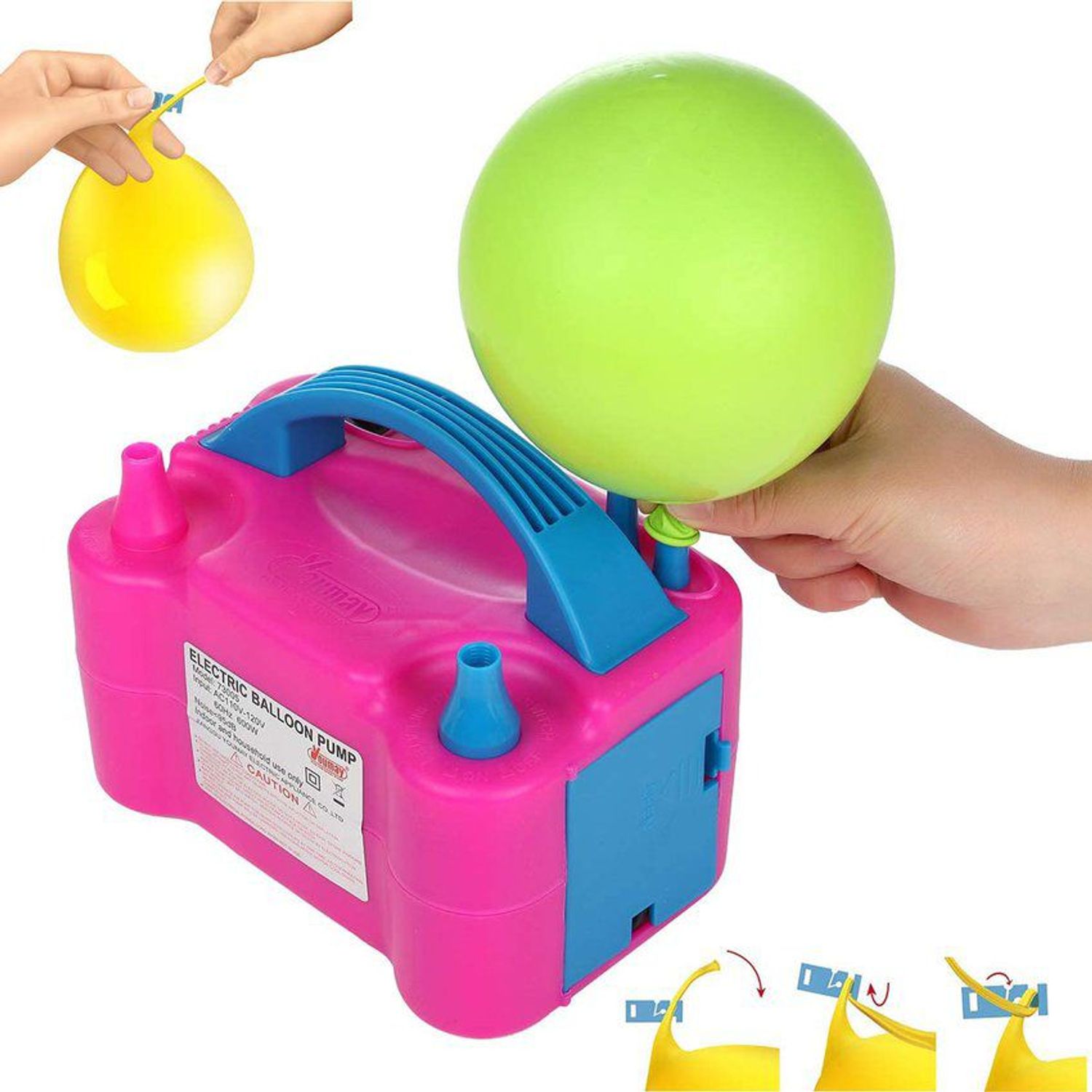 Inflador De Globos Electrico 600 Watts Doble Boquilla ZHOPI CO |  falabella.com
