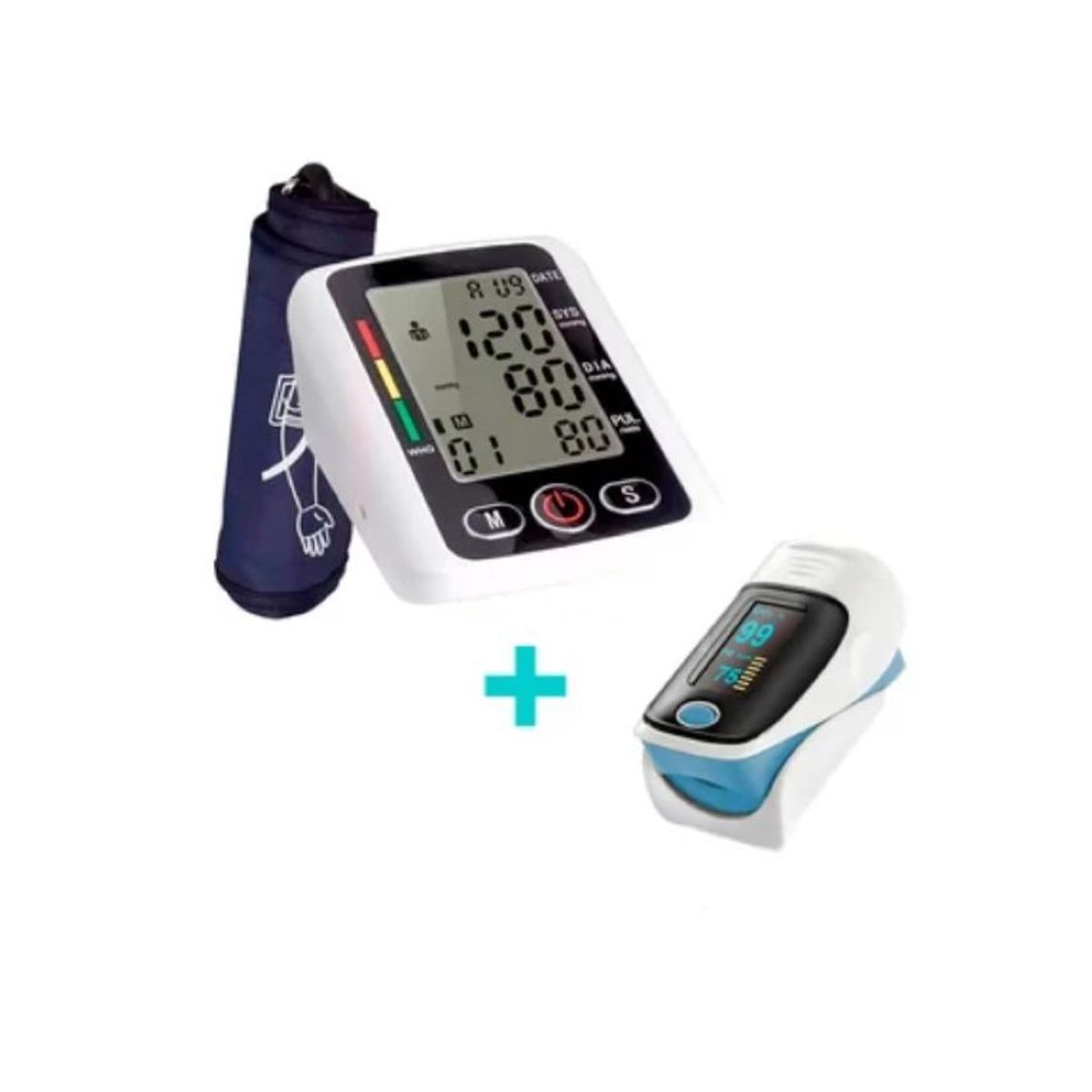 ZHOPI CO - Combo Tensiometro Digital Voz Y Oximetro De Pulso