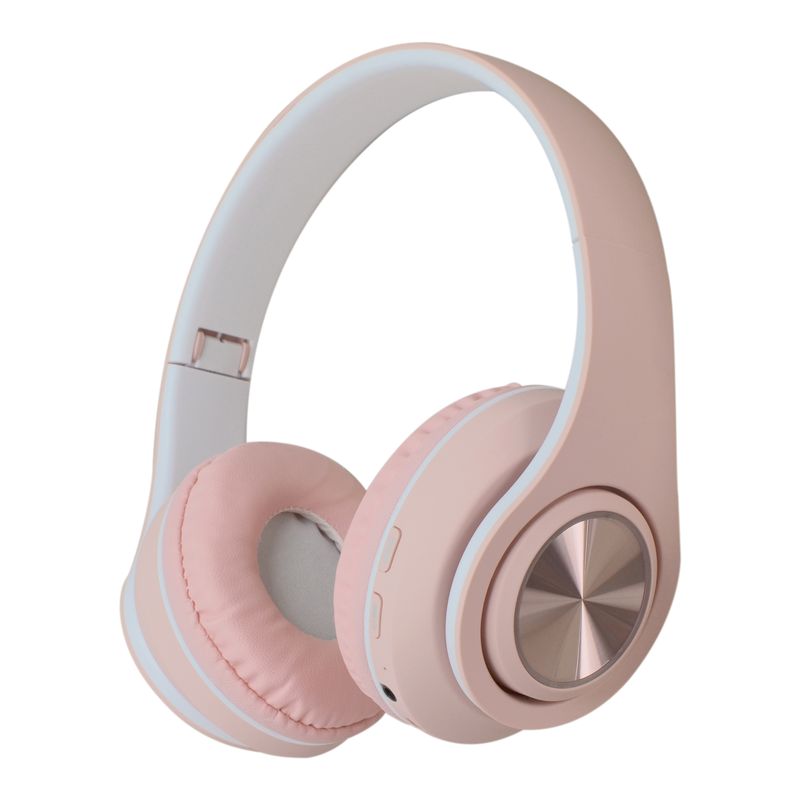 GENERICO - Diademas boom macaron luz led bluetooth confortable 10 m