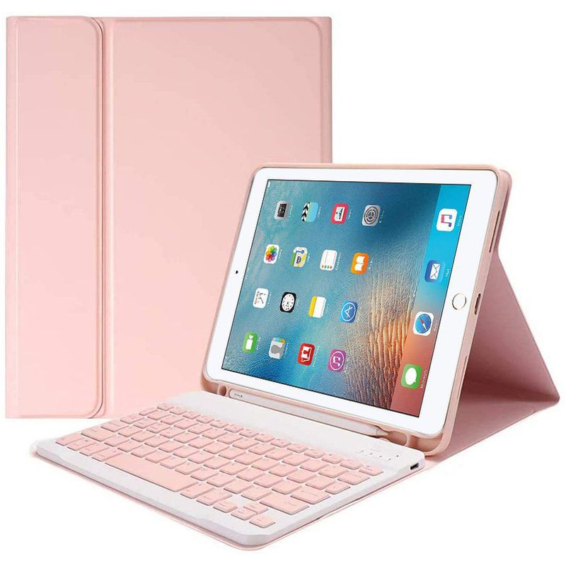 GENERICO - Funda smart case con teclado magnético para ipad 7 8 9 gen 10.2