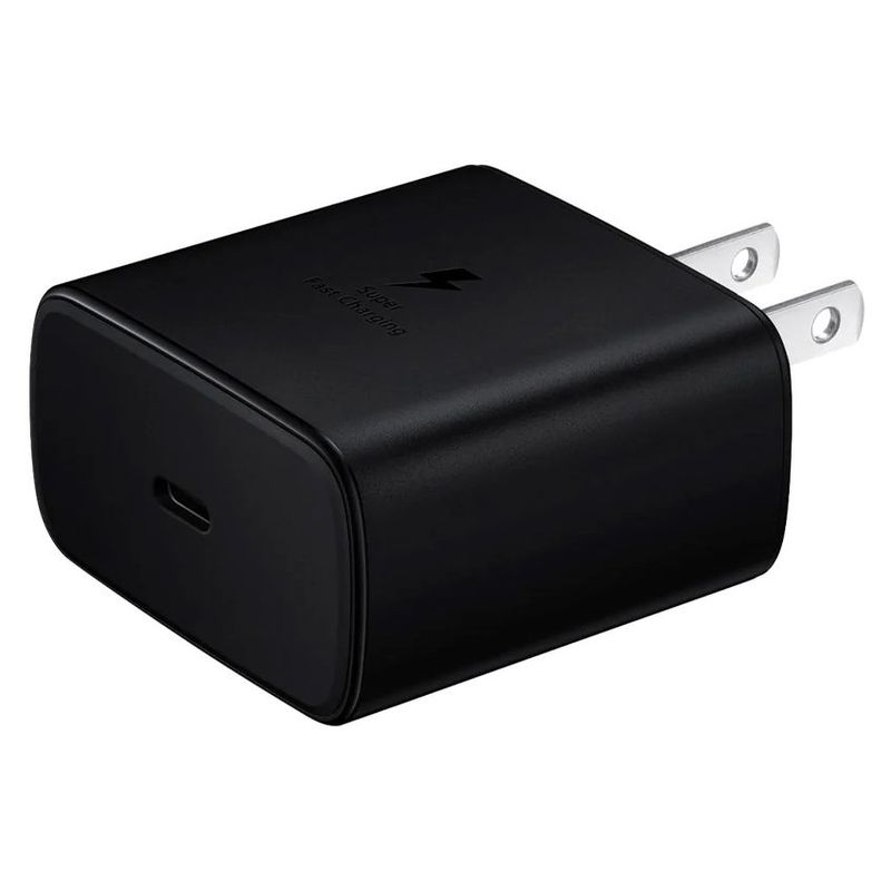 GENERICO - Cargador adaptador de pared 25w carga rápida tipo c Negro