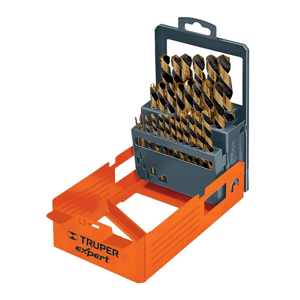 TRUPER - Juego De 29 Brocas Acero Rápido Para Metal Madera Y Plástico Truper