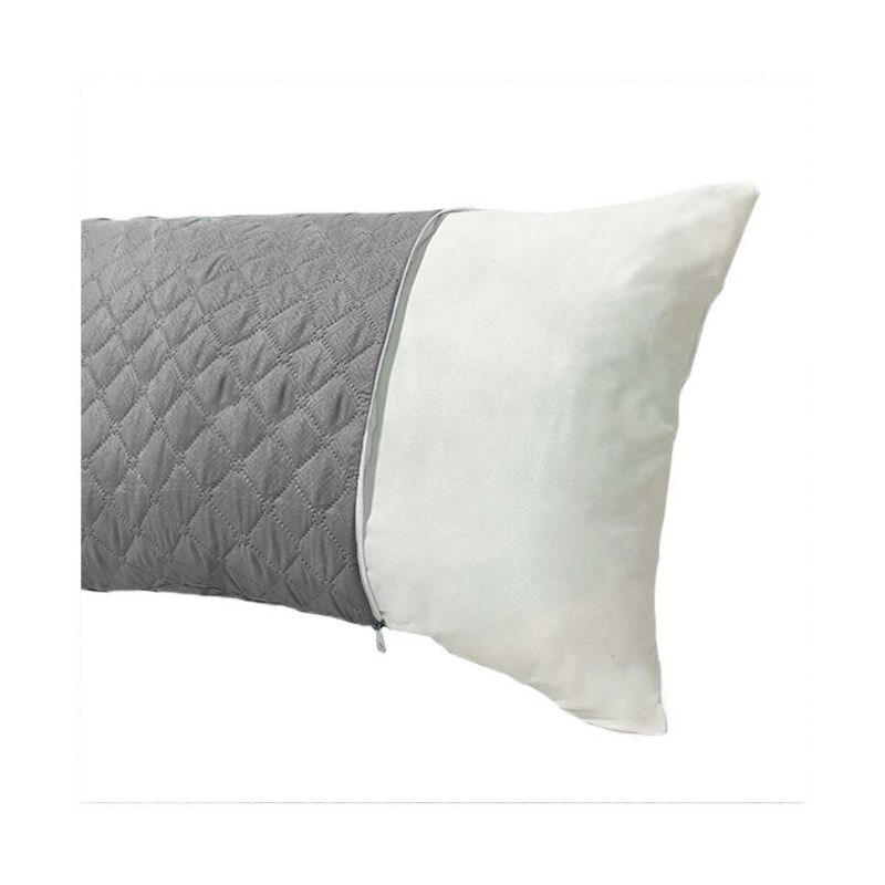 LENCICOL - Protector Almohada Acolchado 50cm70cm Gris