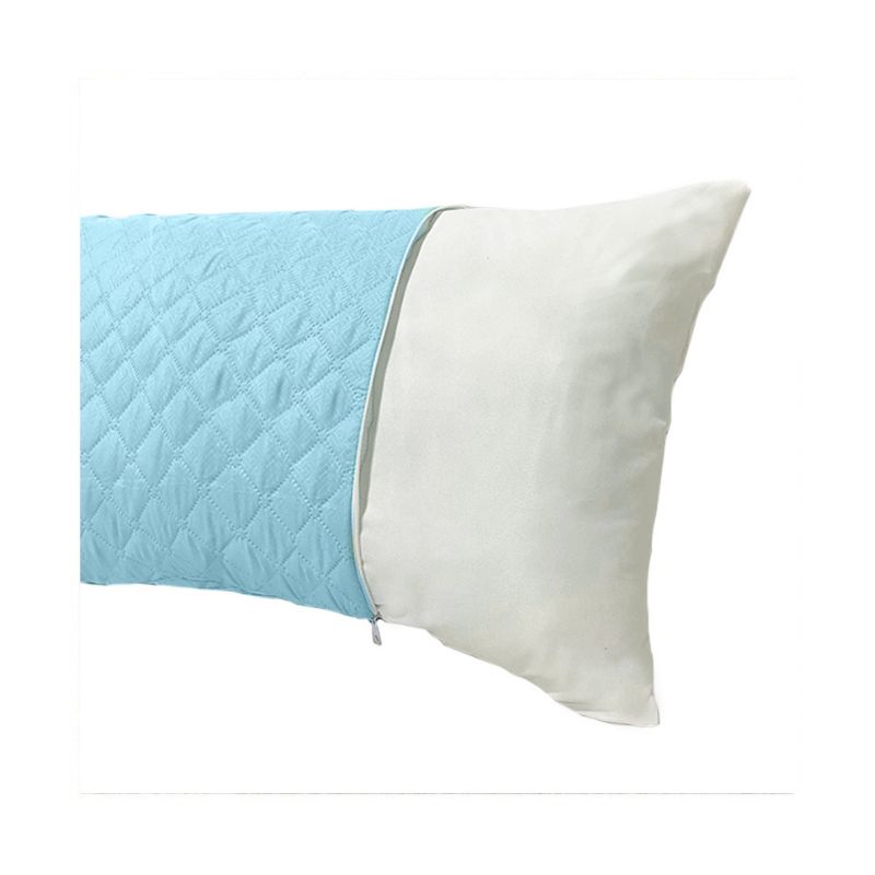 LENCICOL - Protector Almohada Acolchado 50cm70cm Celeste