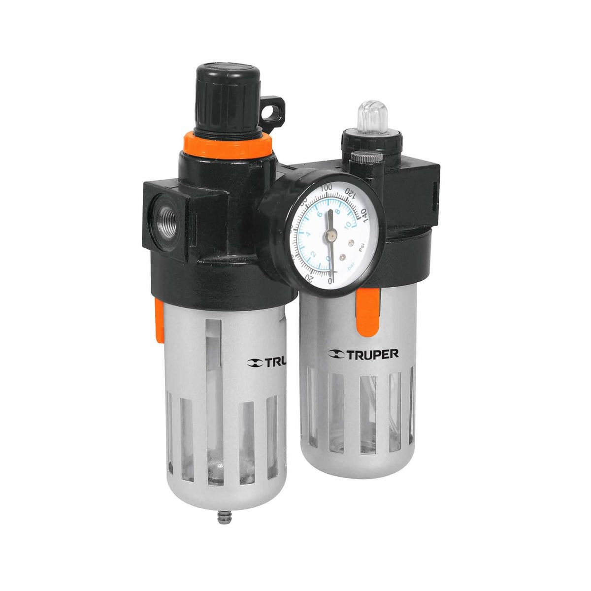 TRUPER - Unidad De Mantenimiento Y Lubricación, 140 Psi, 1/4 Npt Truper