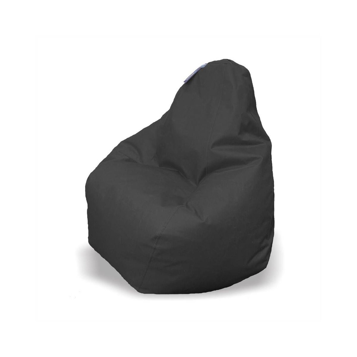ESTILO RELAX - Silla Puff Pera Talla L - Negro - Cuerotex