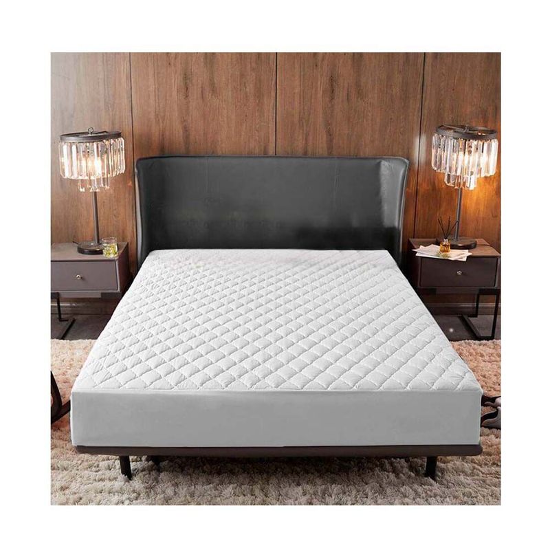 LENCICOL - Protector Colchón Doble 40cm de Alto Acolchado Blanco