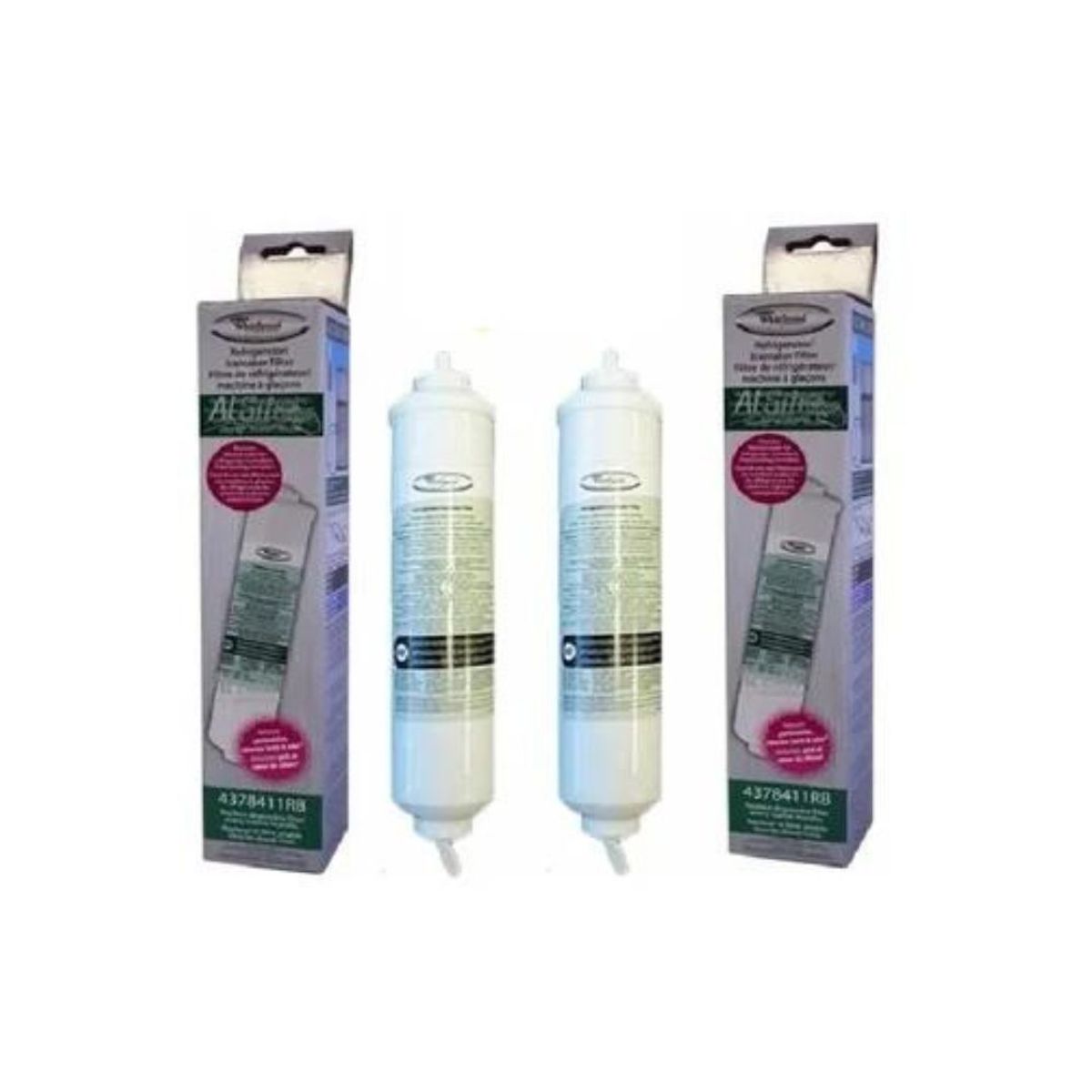 WHIRLPOOL - 2 Filtros De Agua Para Nevera Whirlpool 4378411RB Externo