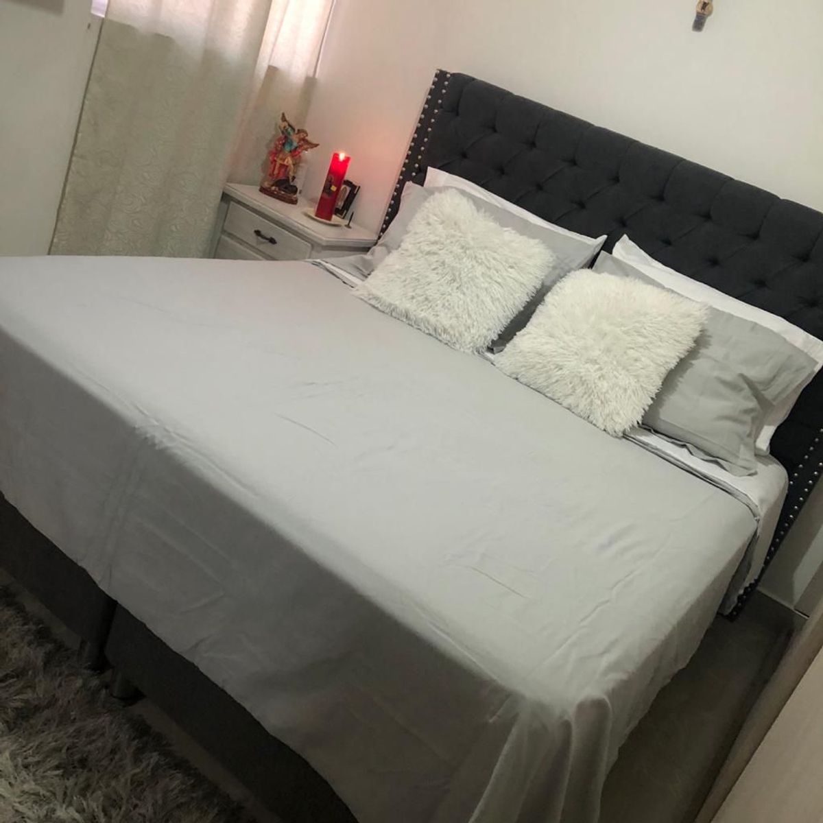 BEDLIFE - Juego De Sábanas Queen Gris Claro 1.800 Hilos Bedlife