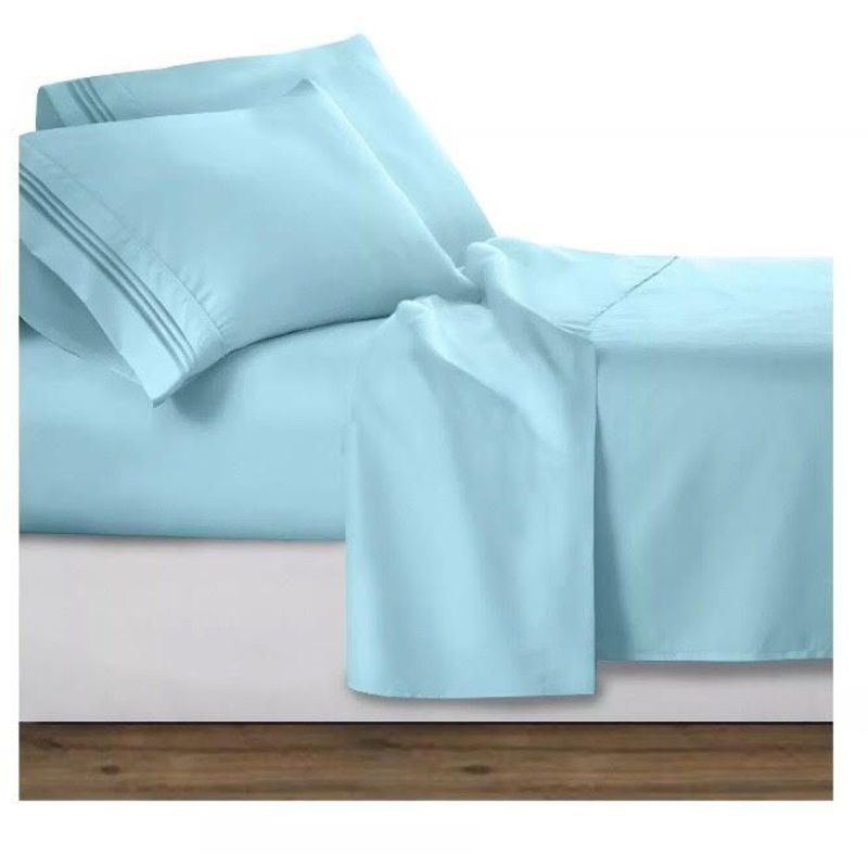 BEDLIFE - Juego De Sábanas Doble Aguamarina 1.800 Hilos Bedlife