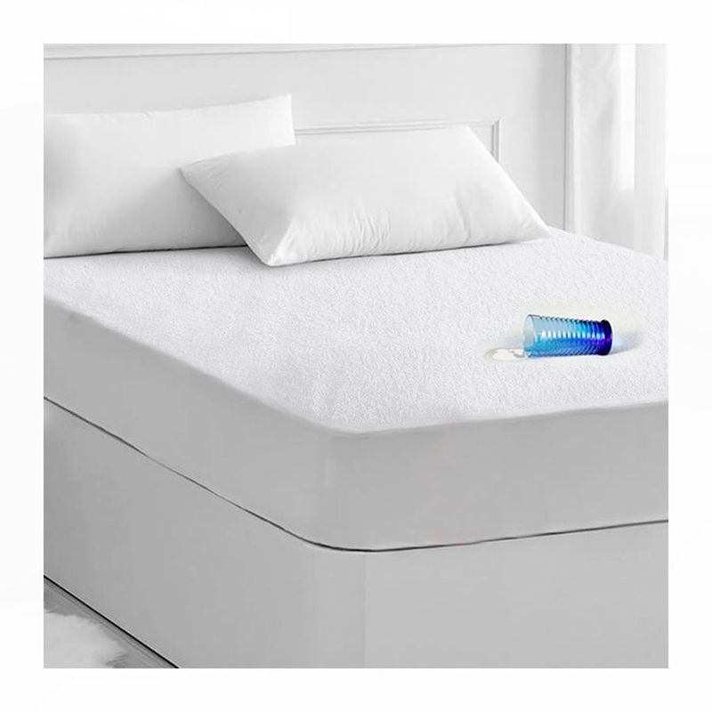 LENCICOL - Protector Colchón Doble Impermeable Terry 35cm de Alto