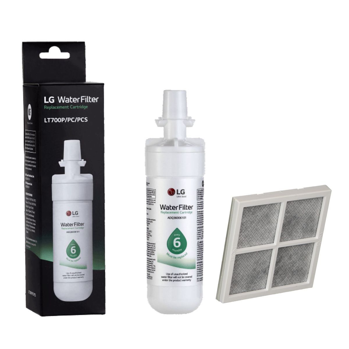 LG - Filtro De Agua Para Nevera LG Adq36006101 Y Aire Lt700p