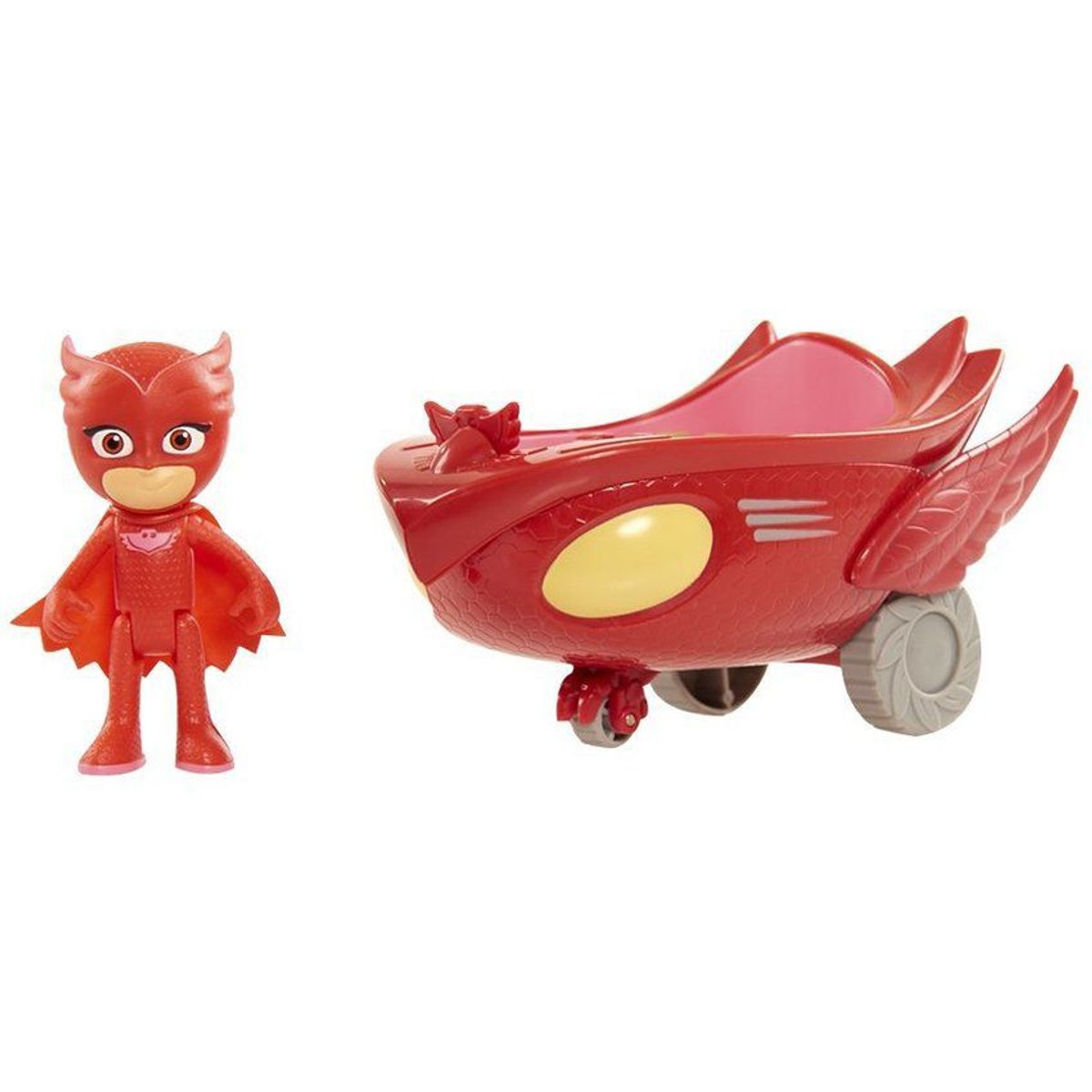 PJ MASKS - Vehiculo Pj Masks Heroes En Pijama Búho Ululette Rojo