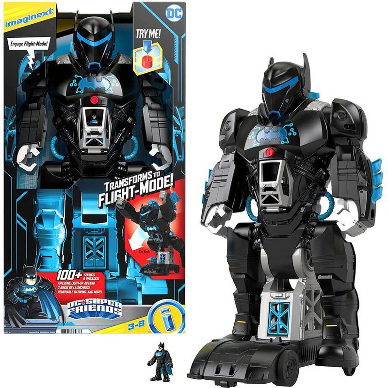 IMAGINEXT - Juguete Robot Batman 60cm Bat-tech Transforme Bat Imaginext