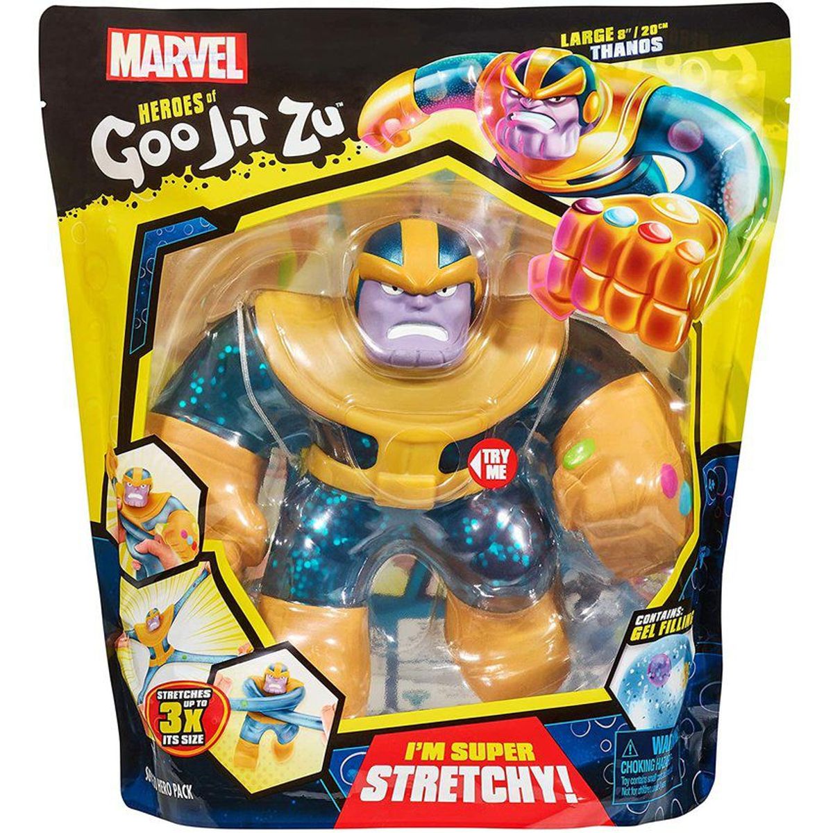 MARVEL - Goo jit zu Héroe Marvel De Lujo Thanos 20cm 41130