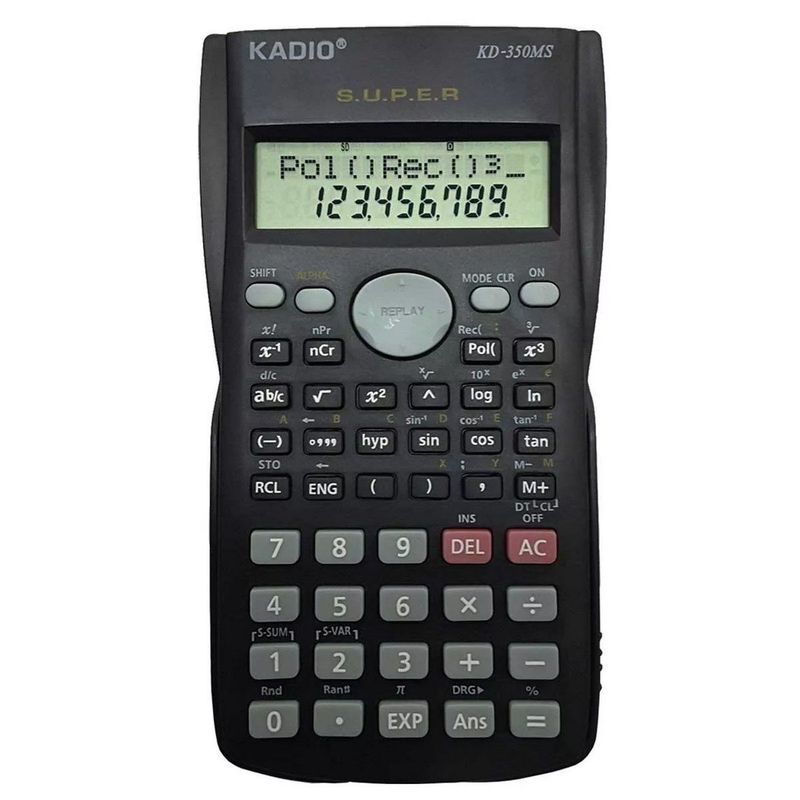 KADIO - Calculadora Cientifica Completa Kadio  Baterias Kd350ms