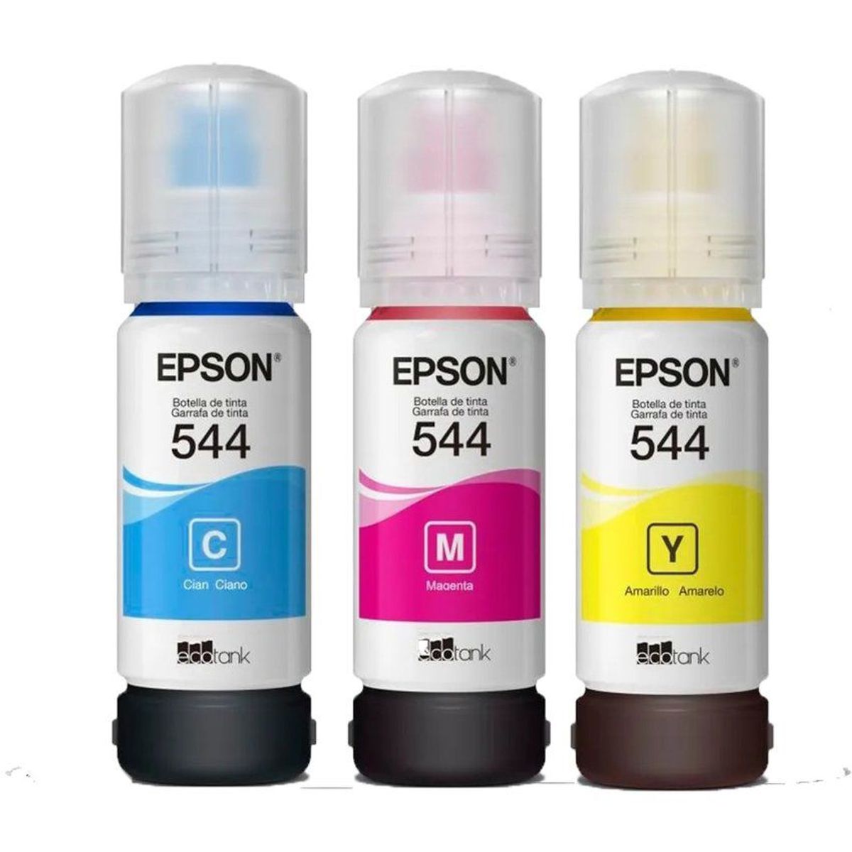 EPSON - Tinta Epson 544 para impresoras Epson L1110 L3110 L3150 L5190 kit x 3
