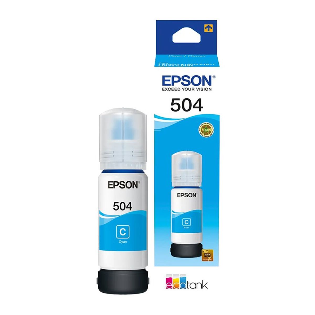 EPSON - Tinta epson 504 cian para l4150 l4160 l6161 l6191 original