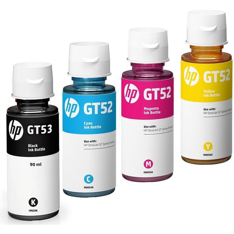 HP - Tinta hp gt53 para impresoras ink tank 315 415 gt5810 gt5820 kit x 4
