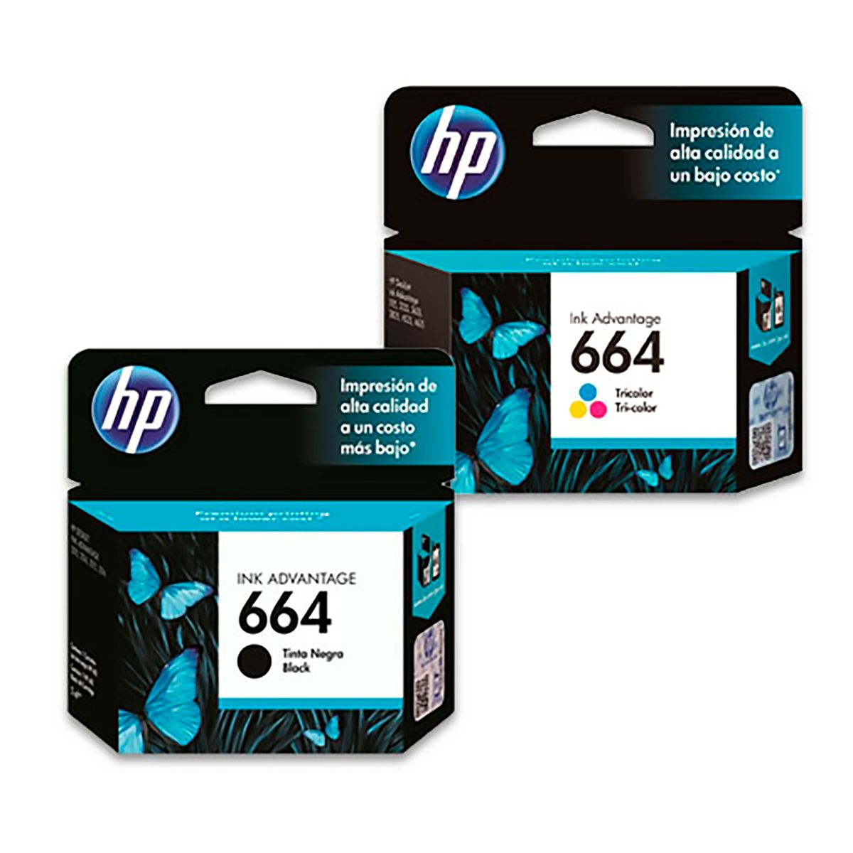 HP - Cartucho 664 Hp negro y tricolor para impresoras 2135 2675