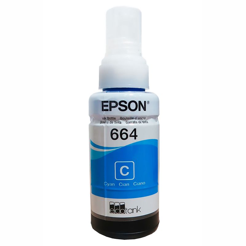EPSON - Tinta Epson 664 para impresora Epson L210 L355 L555 cian original