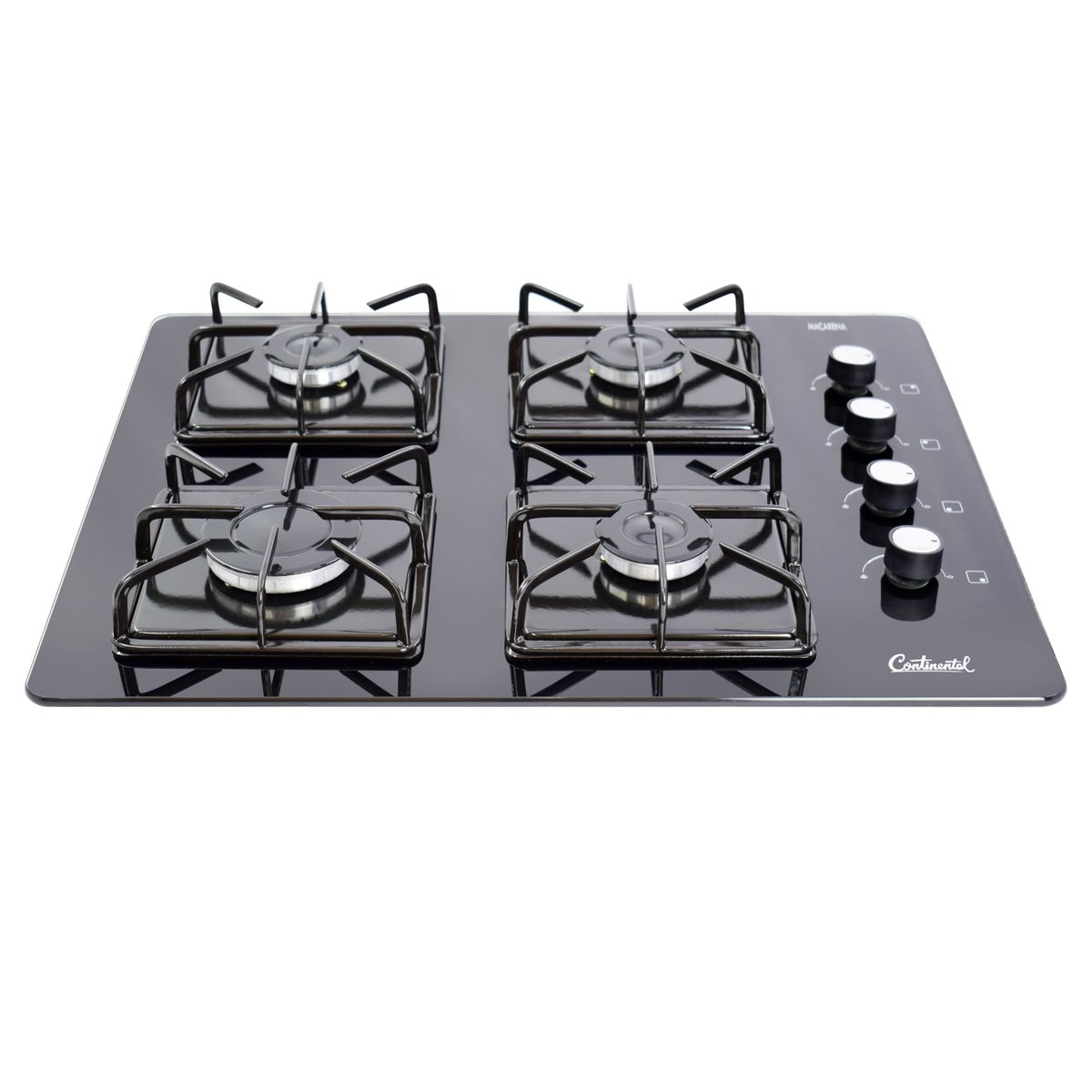 CONTINENTAL - Estufa Empotrar Vidrio Templado 62x52 cm Gas Propano- 5685