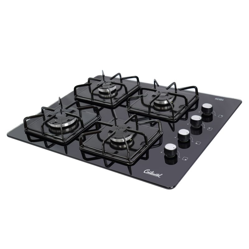 CONTINENTAL - Estufa Empotrar Vidrio Templado 62x52 cm Gas Natural - 5692