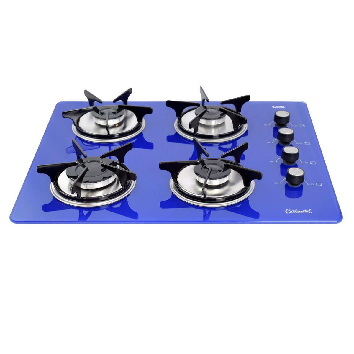 CONTINENTAL - Estufa Empotrar Vidrio Templado  62x52 cm Azul Gas Natural – 6507