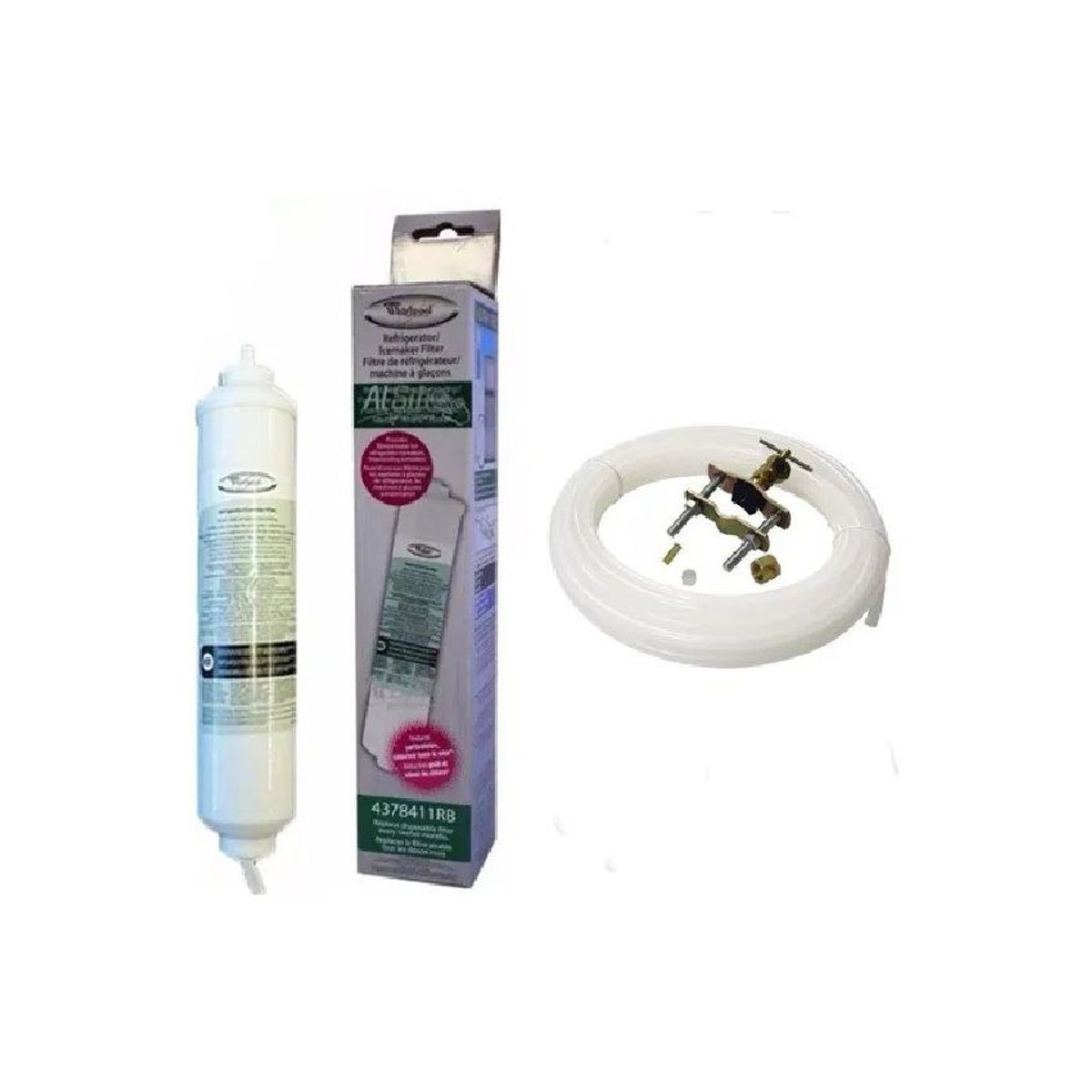 WHIRLPOOL - Filtro de agua para nevera whirpool 4378411rb con kit de instalación