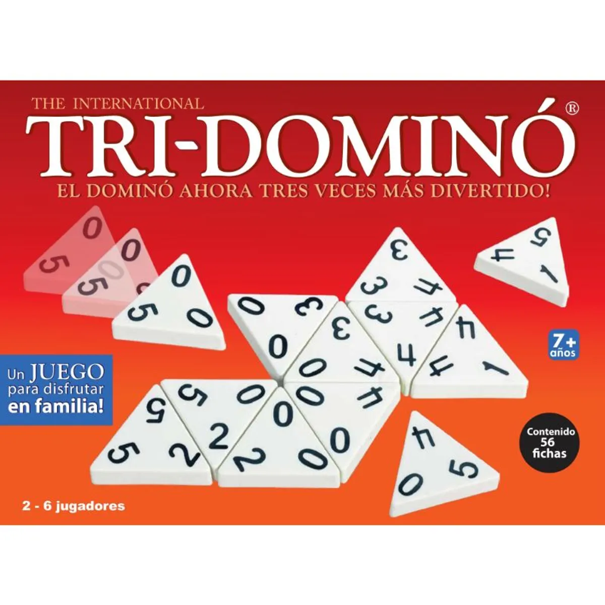 JUGUETELANDIA - Juego de Mesa Tri-Domino Caja