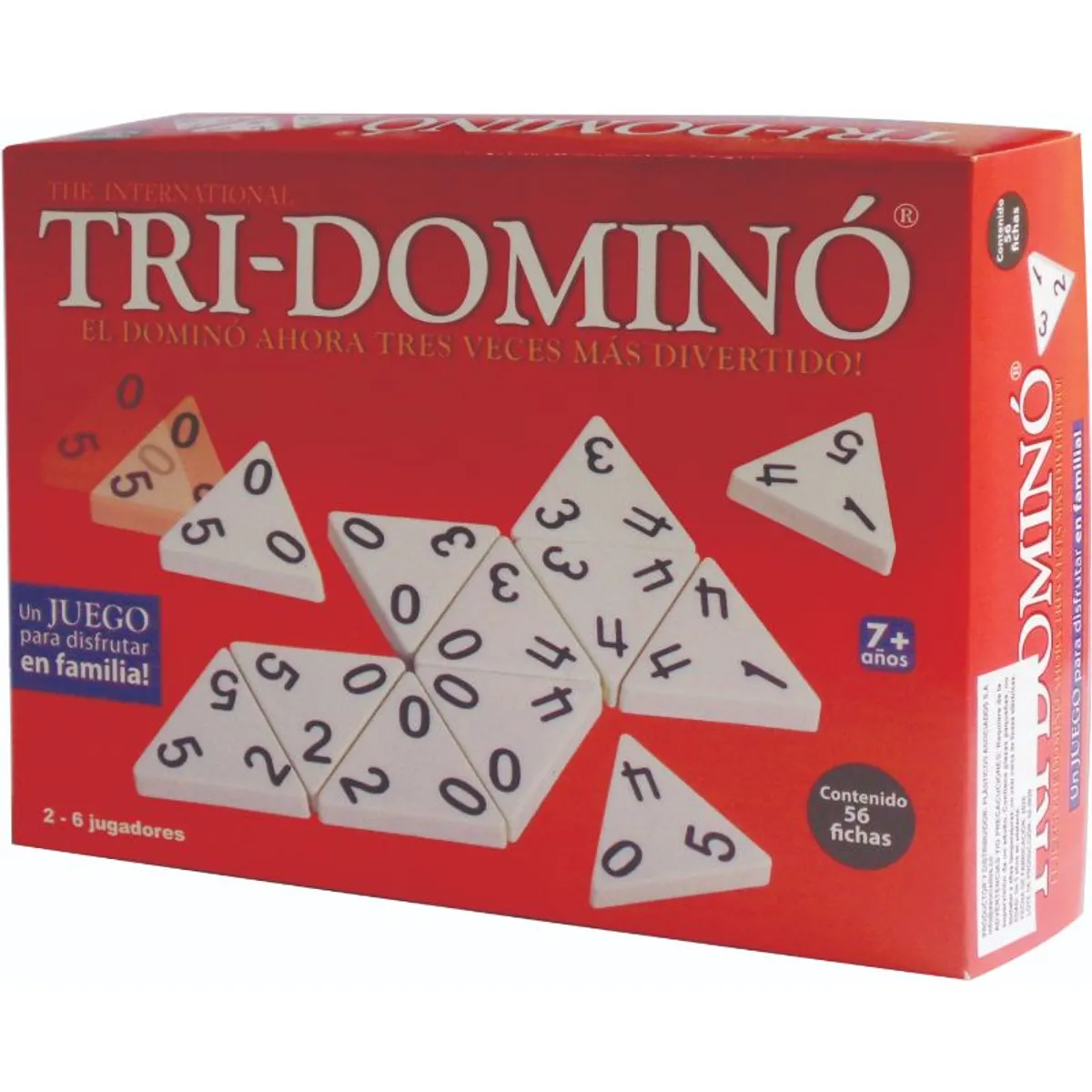 JUGUETELANDIA - Juego de Mesa Tri-Domino Caja
