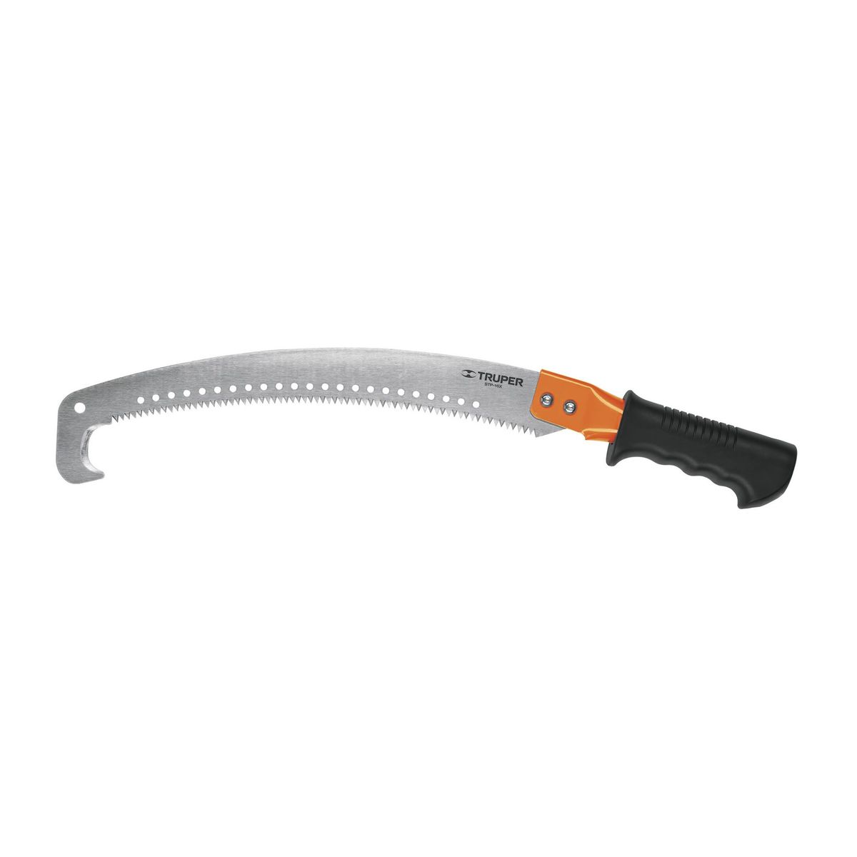 TRUPER - Serrucho Curvo Cortador De Ramas Con Gancho, Cuchilla 16" Truper
